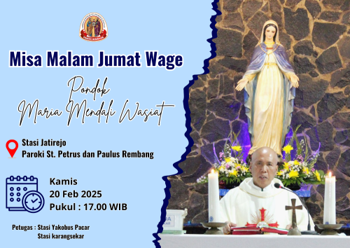 Misa Malam Jumat Wage Pondok Maria Mendali Wasiat Stasi Jatirejo